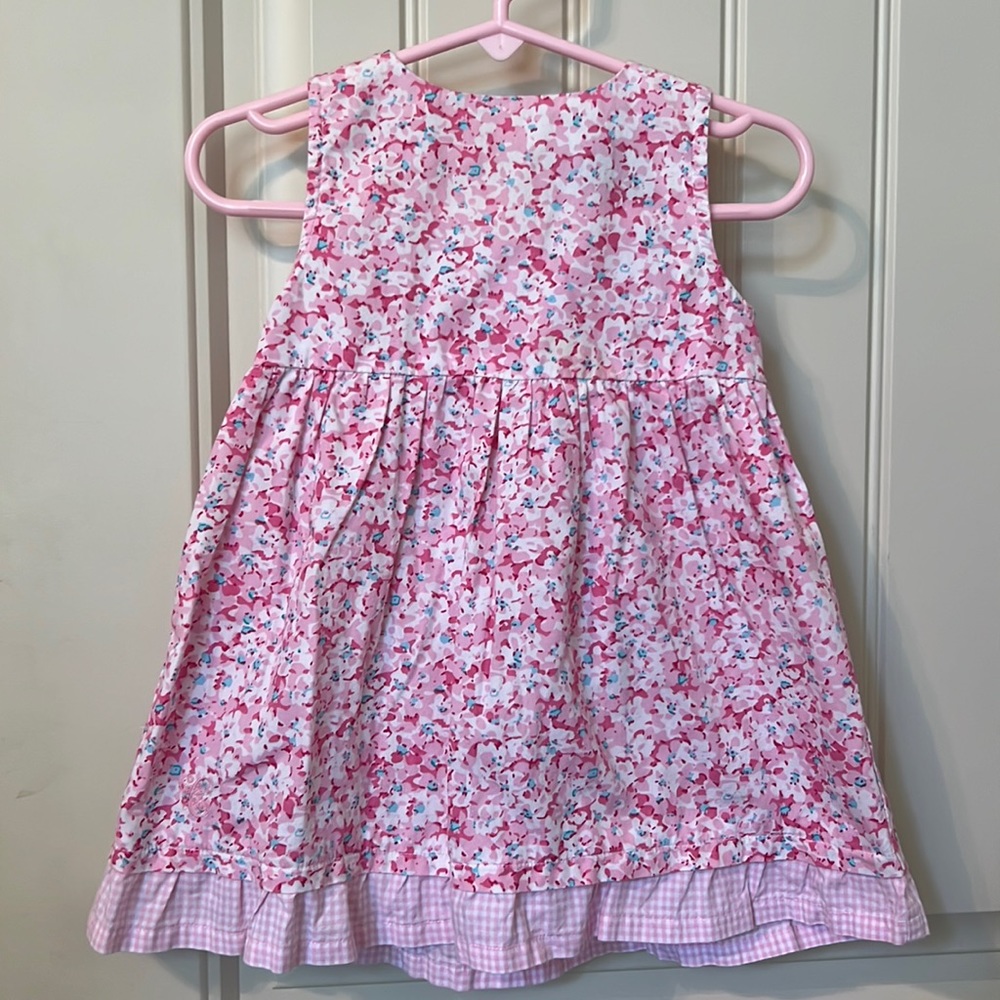 Chaps pink flowered dress
